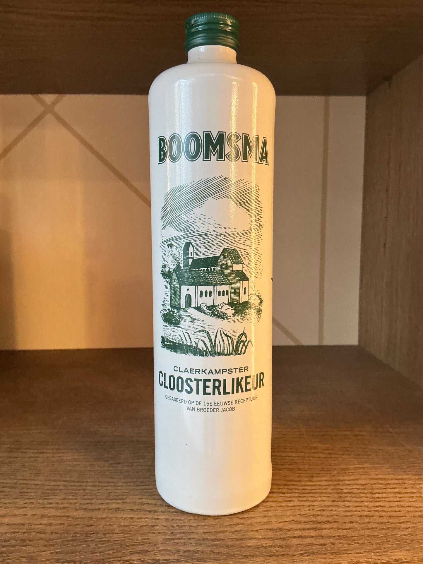 Boomsma Claerkampster Cloosterbitter – traditional Frisian herbal bitter bottle, Leeuwarden Netherlands