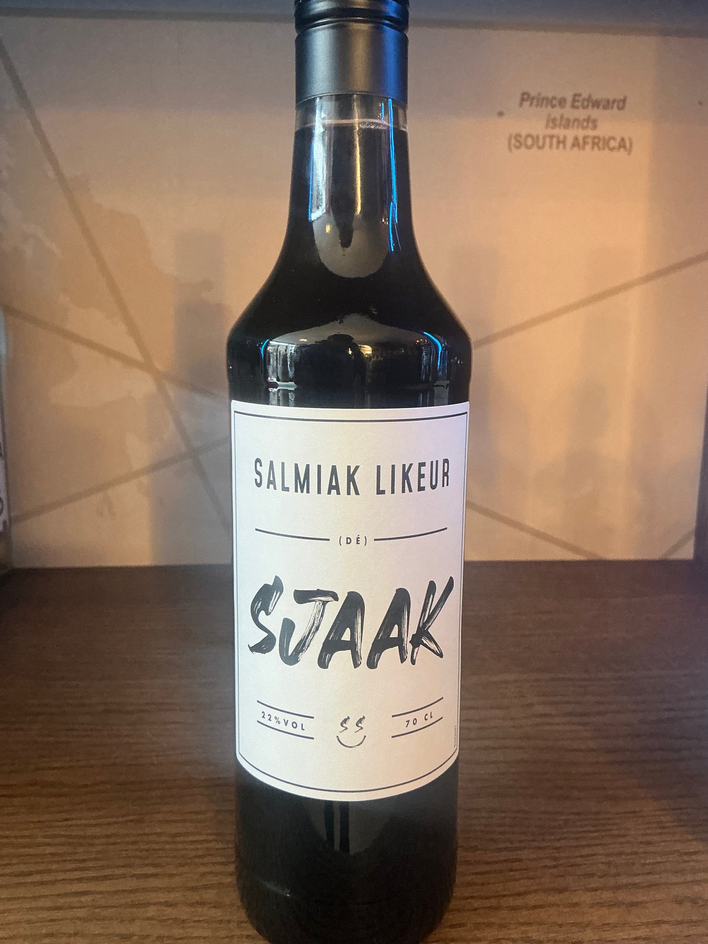 SJAAK Salmiak Likeur — Dutch liquorice liqueur, 700ml bottle