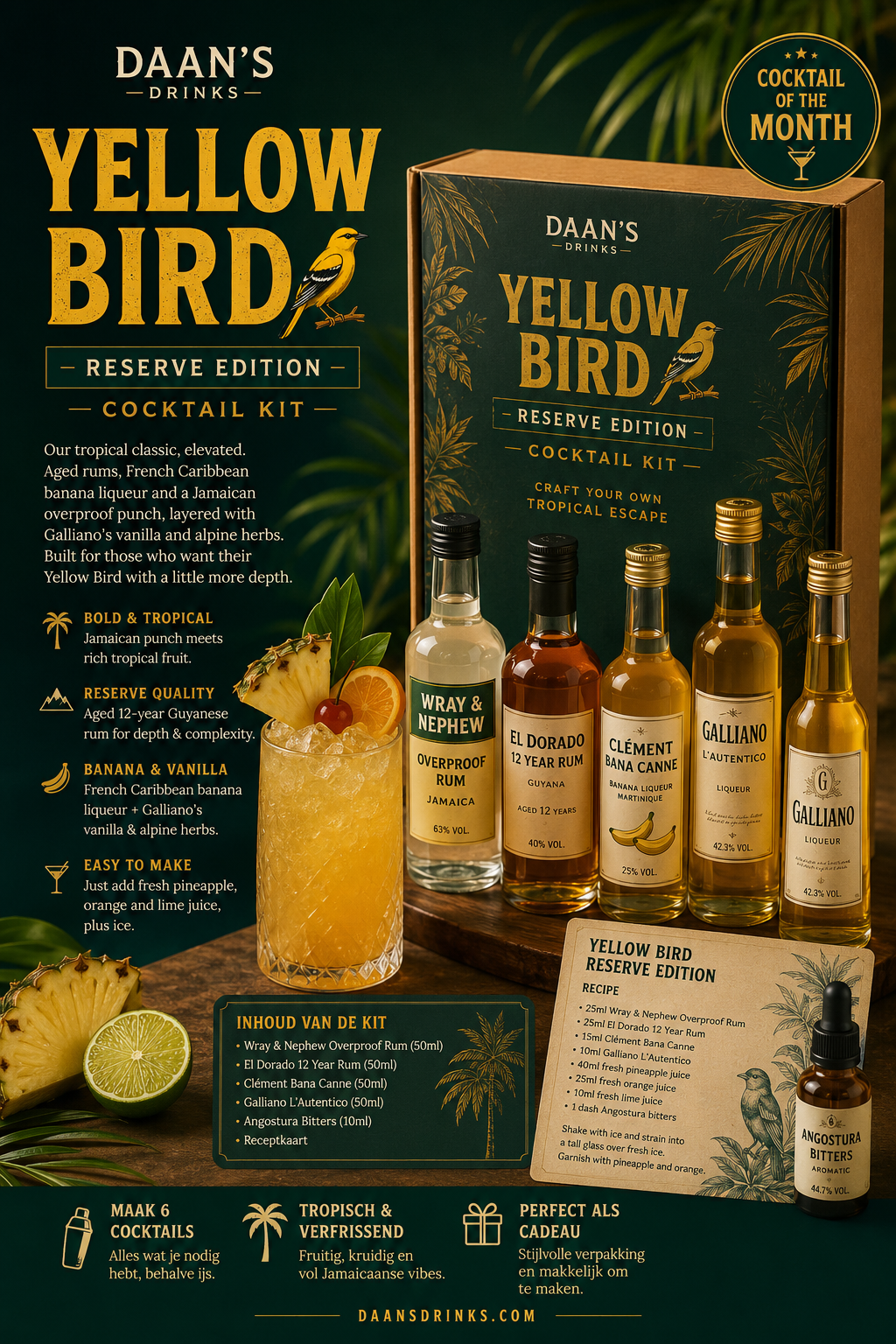 Yellow Bird — Reserve Edition Cocktail Kit