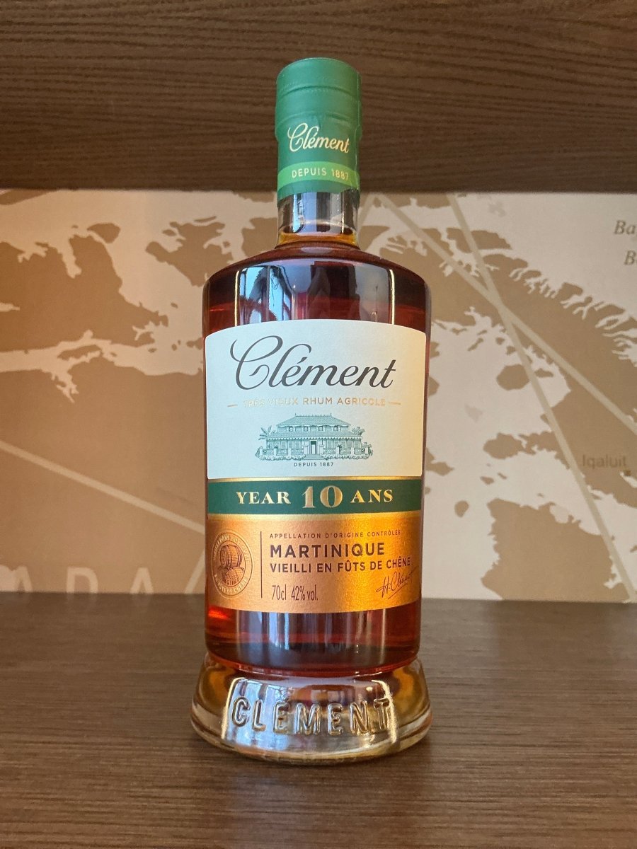 Clément 10 Ans Rhum Vieux Agricole 700ml bottle, aged Martinique agricultural rum, 42% vol