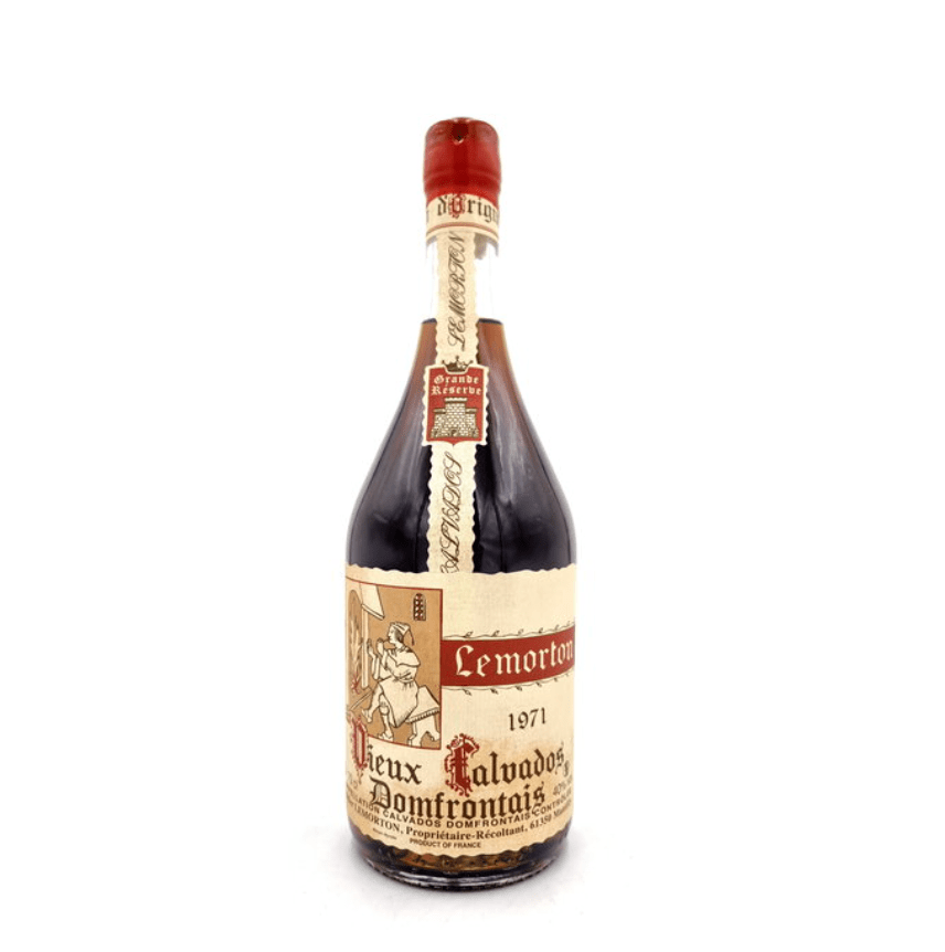 Lemorton 1971 Calvados Domfrontais 70cl — vintage 50+ year Norman calvados by Domaine Lemorton