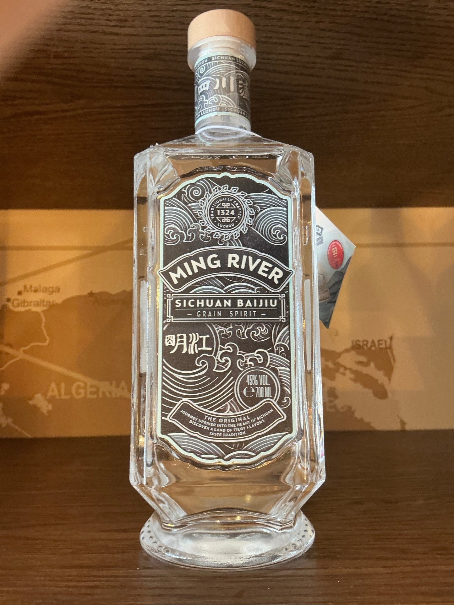 Ming River Sichuan Baijiu 70cl bottle – 45% strong aroma baijiu from Luzhou Laojiao distillery est. 1573, Sichuan China