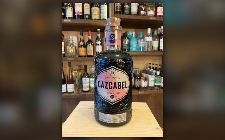 Bottle of Cazcabel Coffee tequila liqueur, from the agave liqueur range at Daan's Drinks