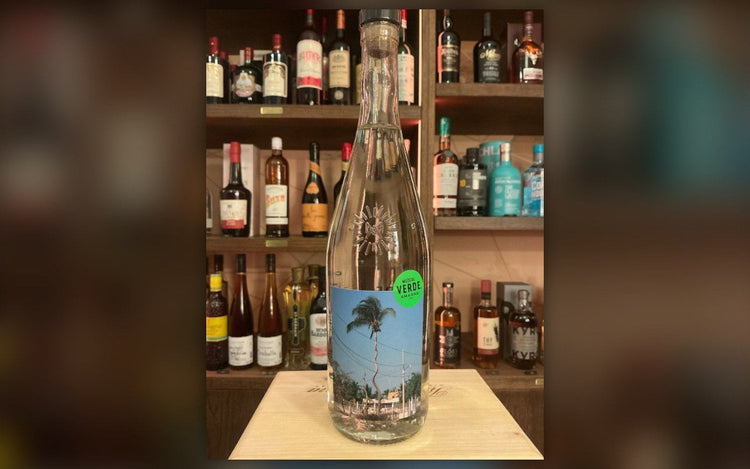 Bottle of Mezcal Verde Amaras at Daan's Drinks