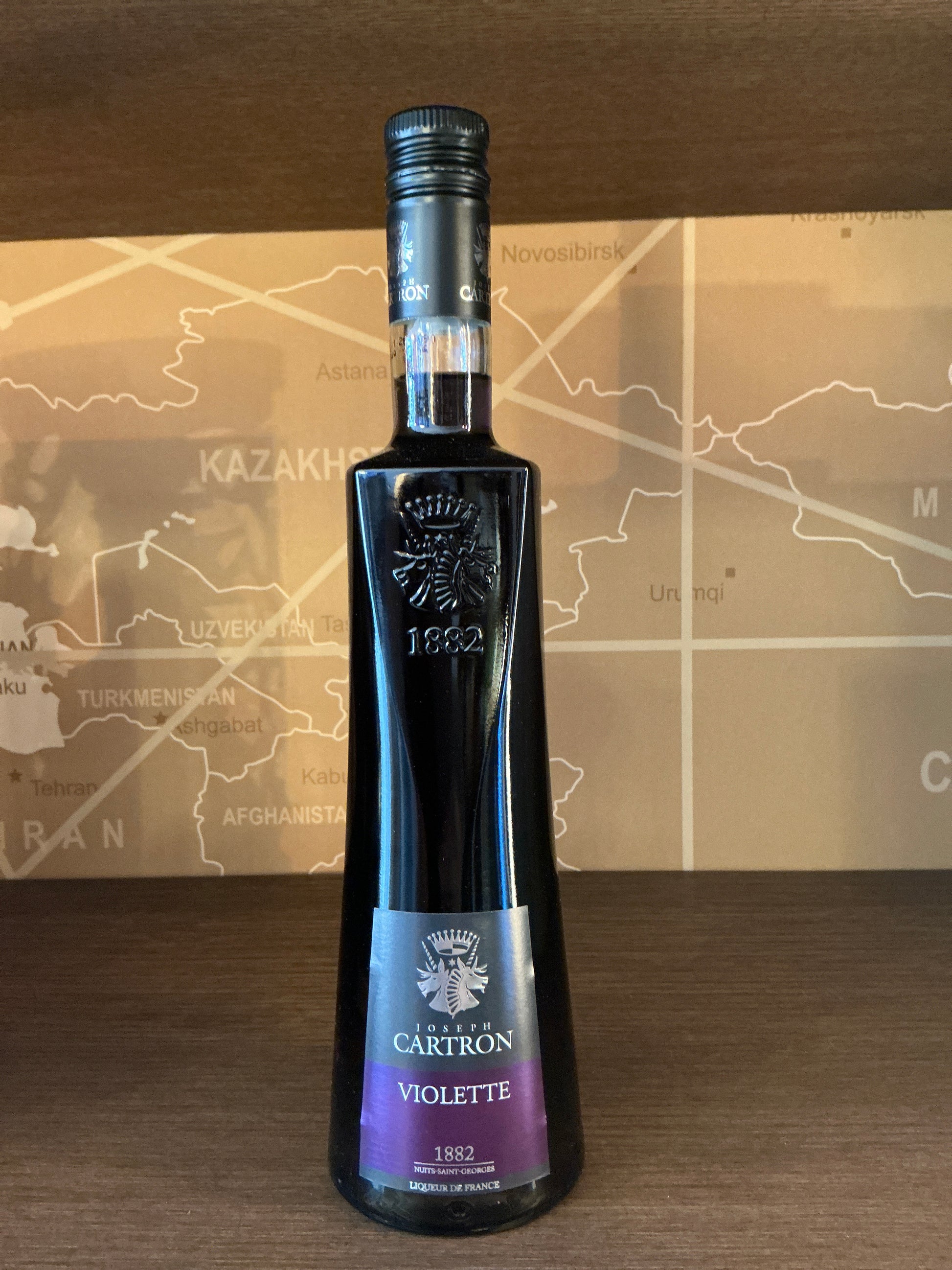 Joseph Cartron Violette French Violet Liqueur bottle, 20% ABV