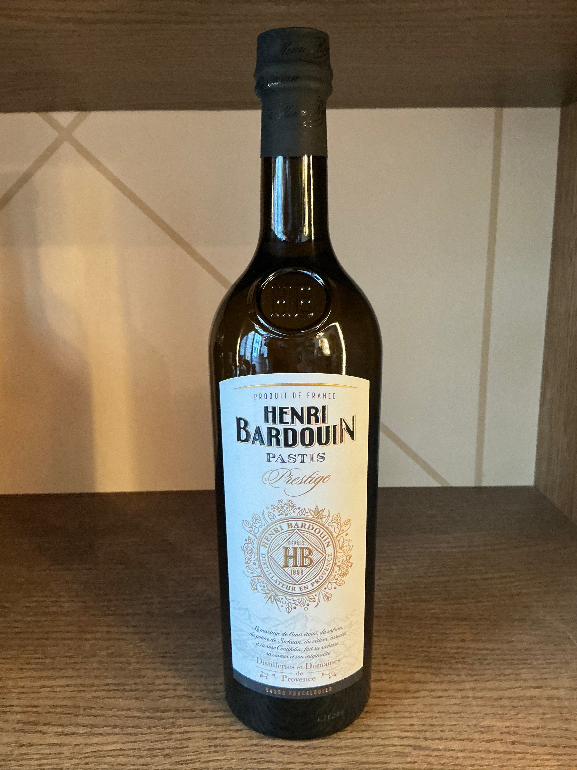 Henri Bardouin Pastis Prestige – premium Provençal pastis bottle from Distilleries de Provence, Forcalquier France