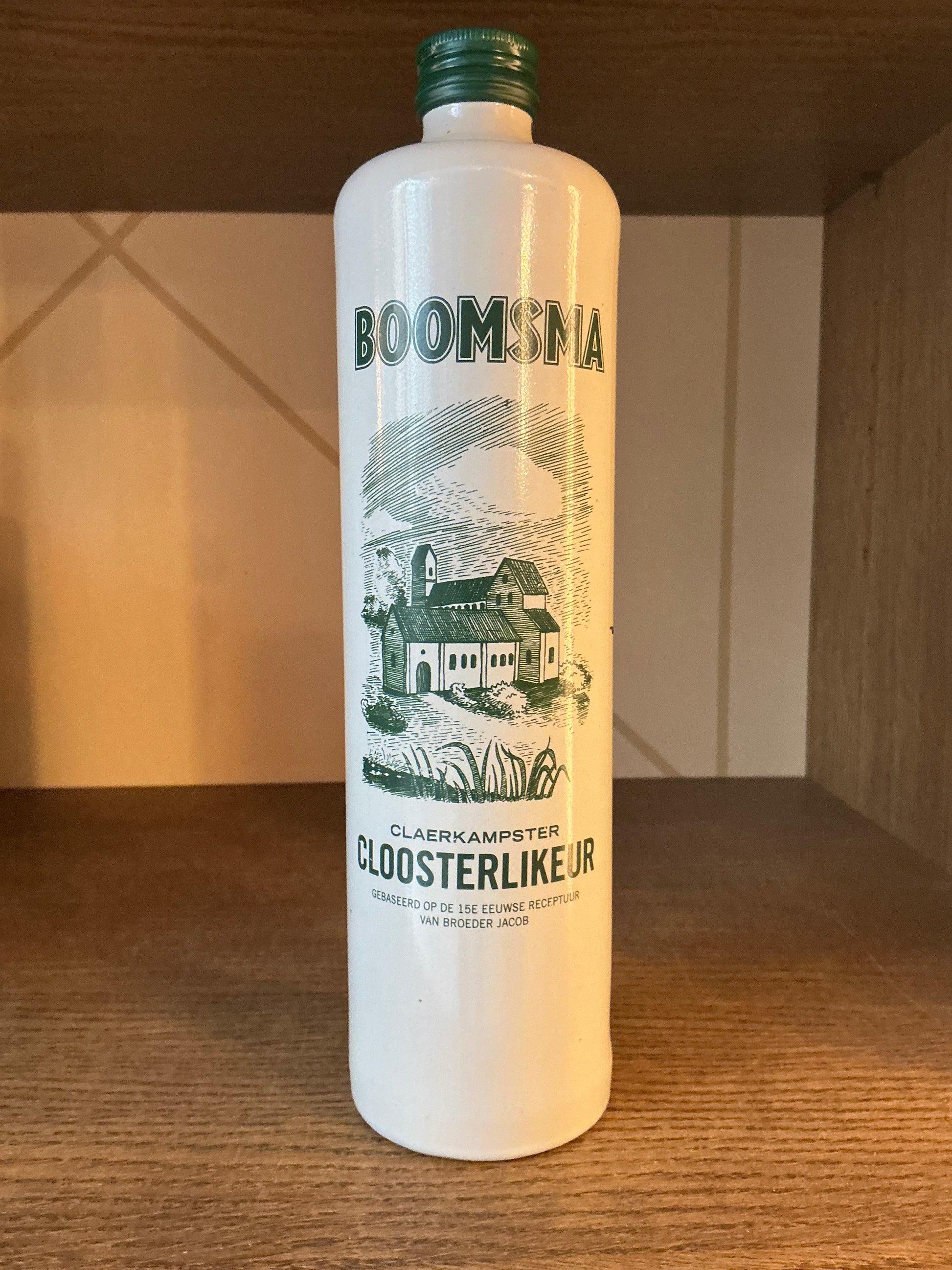 Boomsma Claerkampster Cloosterbitter – traditional Frisian herbal bitter bottle, Leeuwarden Netherlands
