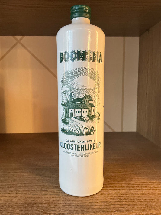 Boomsma Claerkampster Cloosterbitter – traditional Frisian herbal bitter bottle, Leeuwarden Netherlands