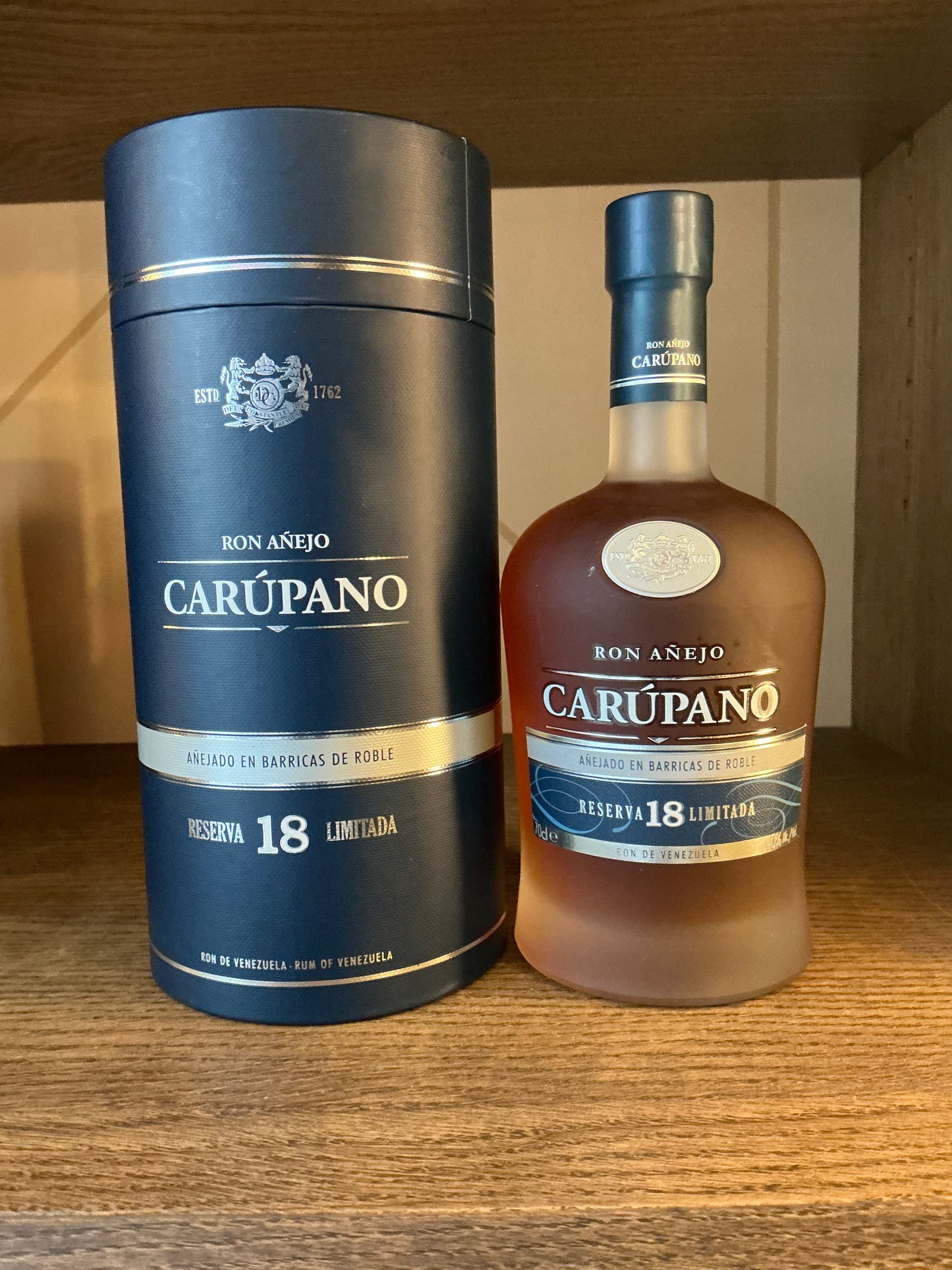 Ron Carupano Reserva Limitada 18 Years – premium aged Venezuelan rum bottle, limited edition