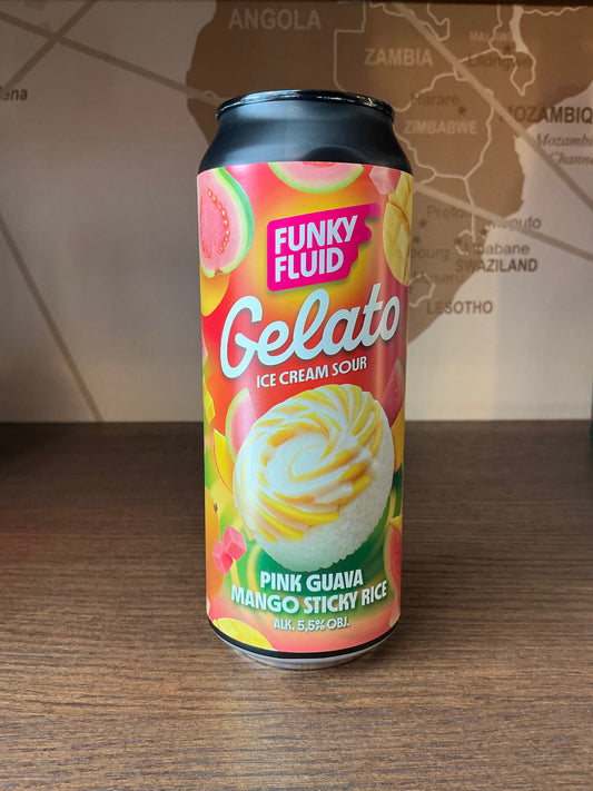 Funky Fluid - Gelato: Pink Guava Mango Sticky Rice - 500ml can