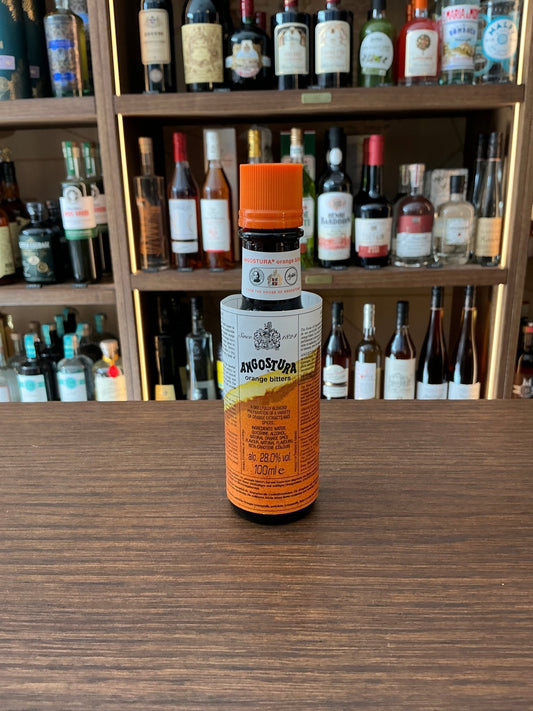 Angostura Orange Bitters small batch artisan bottle with spiced botanical blend for gin, whisky, rum, bourbon, tequila,.