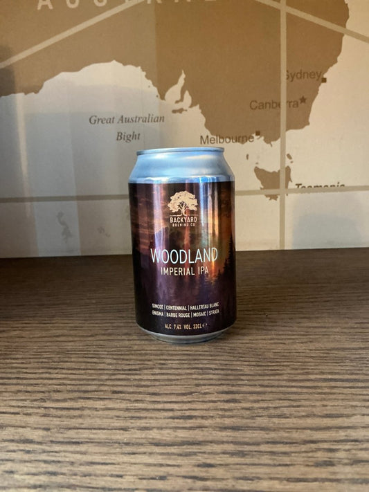 Backyard Brewing Woodland — craft beer, 7.4% ABV