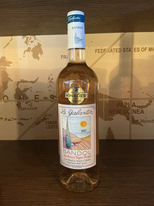 Domaine Le Galantin Bandol Rosé — dry Provençal rosé wine from Bandol AOC, 13.5% ABV