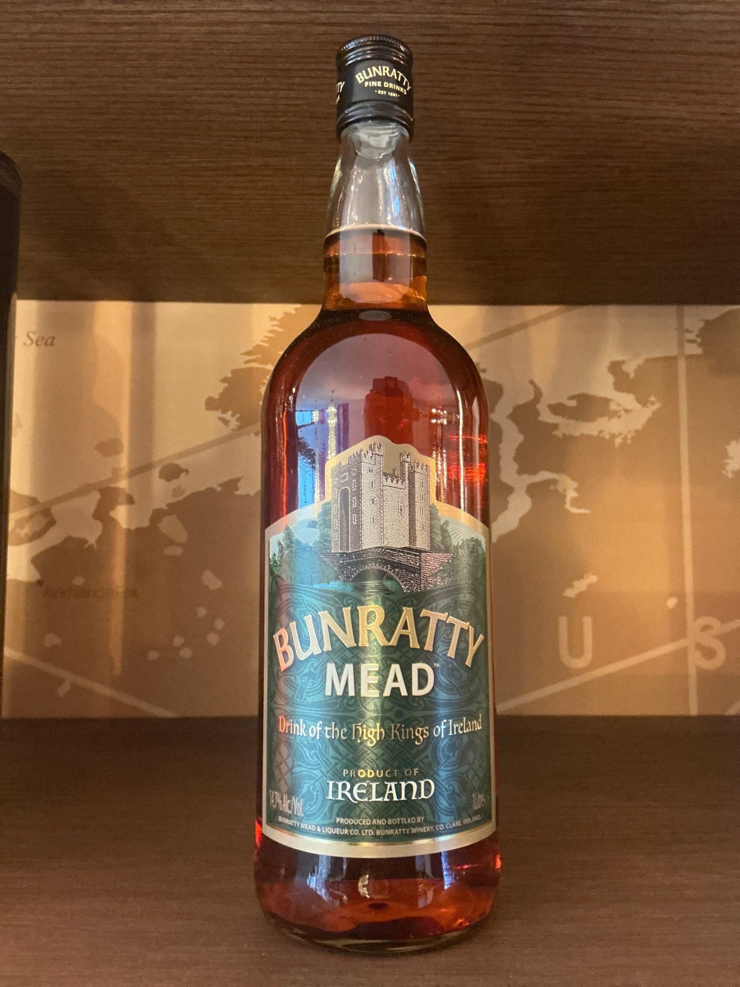 Bunratty Mead bottle — traditional Irish honey wine from County Clare, Ireland