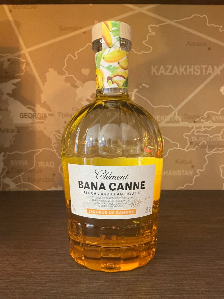 Clément Bana Canne French Caribbean Banana Liqueur bottle, 25% ABV