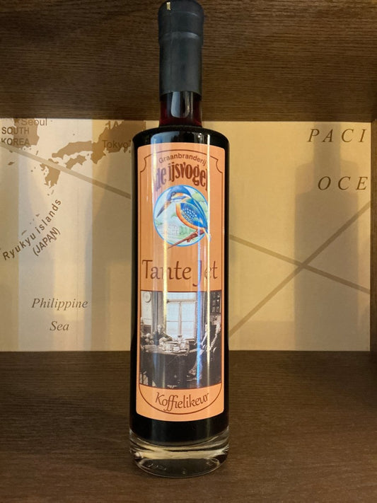 De Ijsvogel Tante Jet Koffielikeur — Dutch coffee liqueur, rich and indulgent with deep roasted coffee flavour and a velvety smooth finish