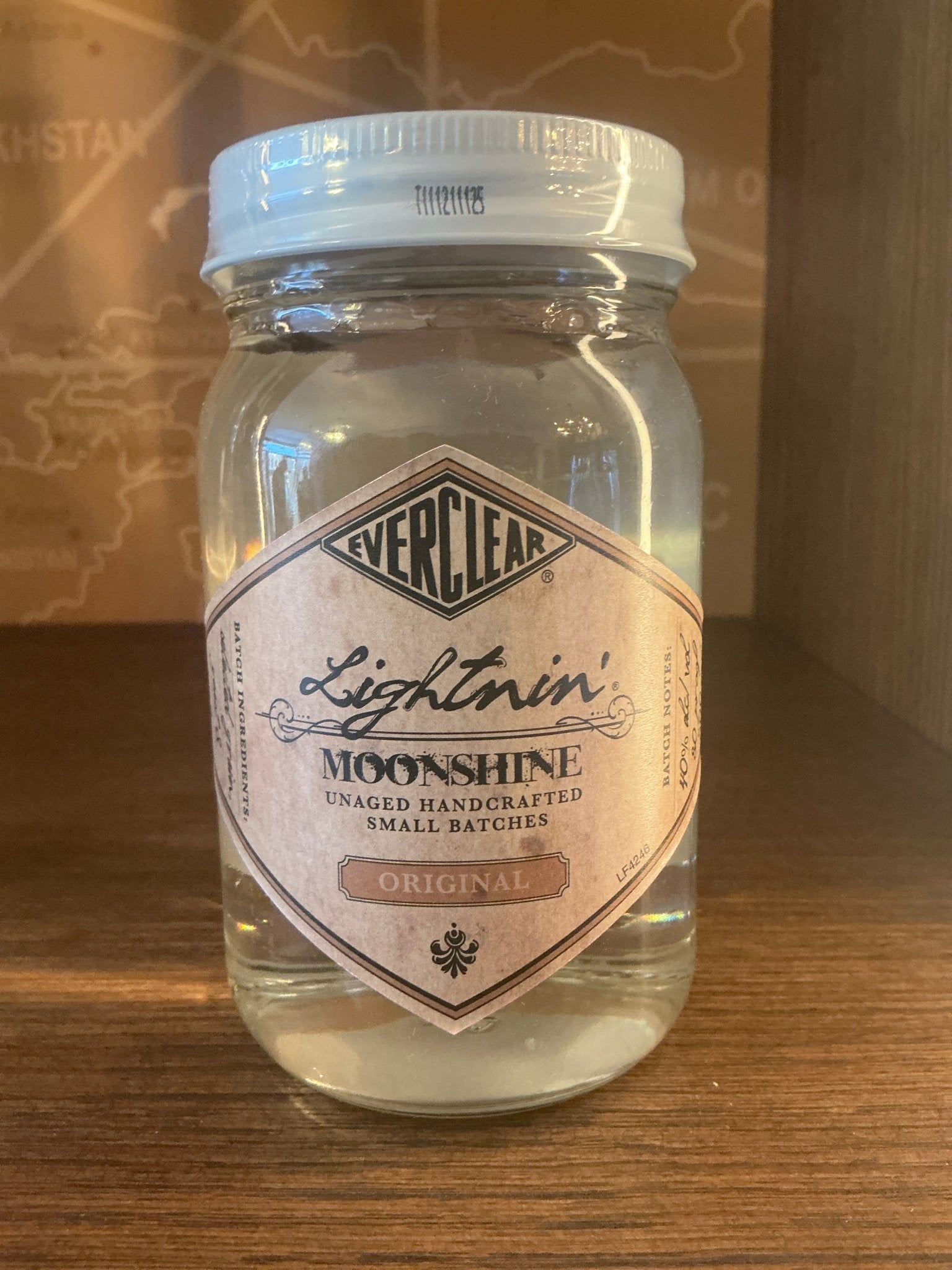 Everclear Lightnin' Moonshine Original — American grain spirit bottle by Luxco