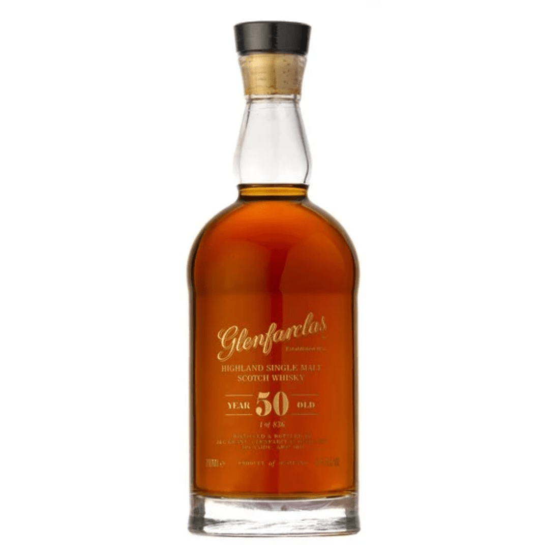 Glenfarclas 50 Year Old Special Release — bottle detail, Oloroso sherry cask, 836 bottles produced