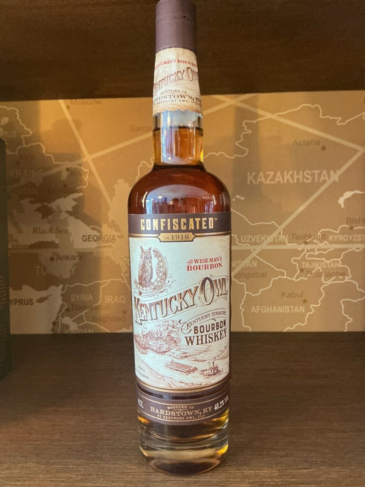 Kentucky Owl Confiscated Kentucky Straight Bourbon Whiskey bottle, 48.2% ABV