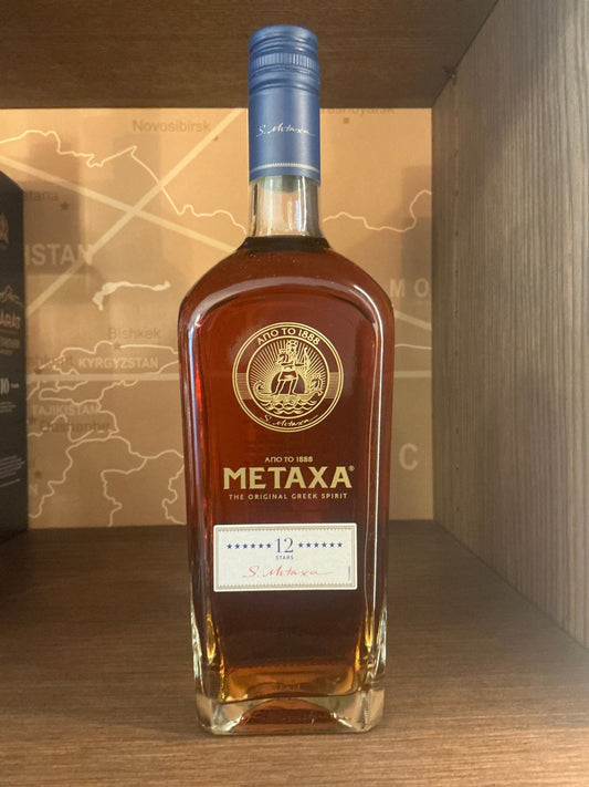 Metaxa 12 Star bottle — aged Greek spirit with Muscat wine and botanicals, 70cl