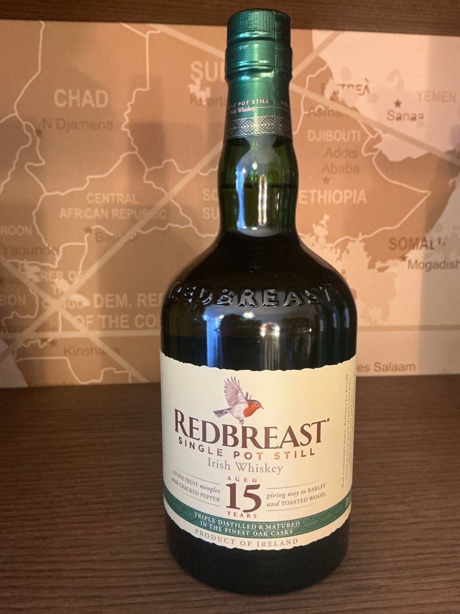 Redbreast 15 Year Old Single Pot Still Irish Whiskey 700ml bottle, 46% vol