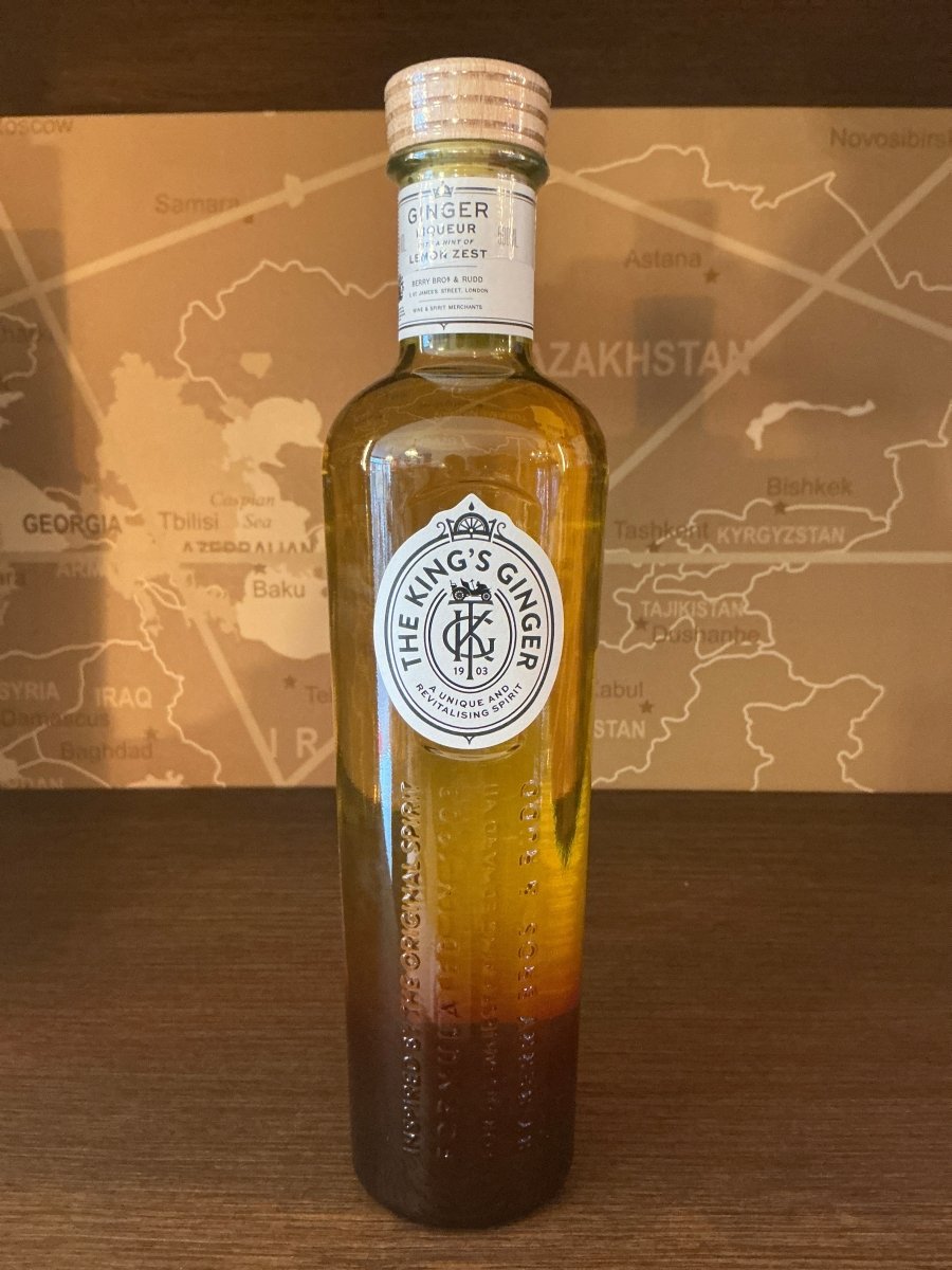 The King's Ginger Liqueur 500ml bottle, British ginger liqueur, 29.9% vol