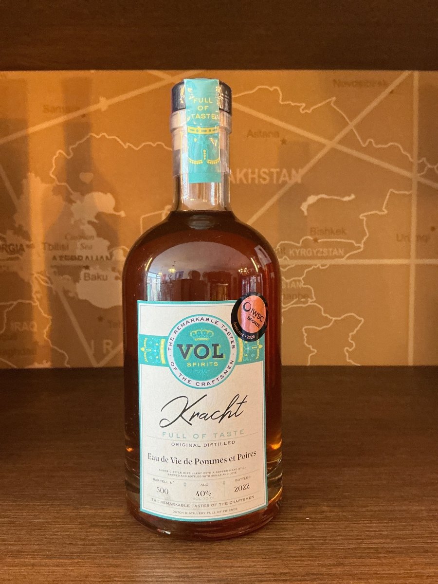 Vol-Spirits Kracht Eau de Vie de Pommes et Poires 500ml bottle — Dutch apple and pear brandy by Vol-Spirits Utrecht, 40% ABV, 2022 vintage, IWSC Bronze medal