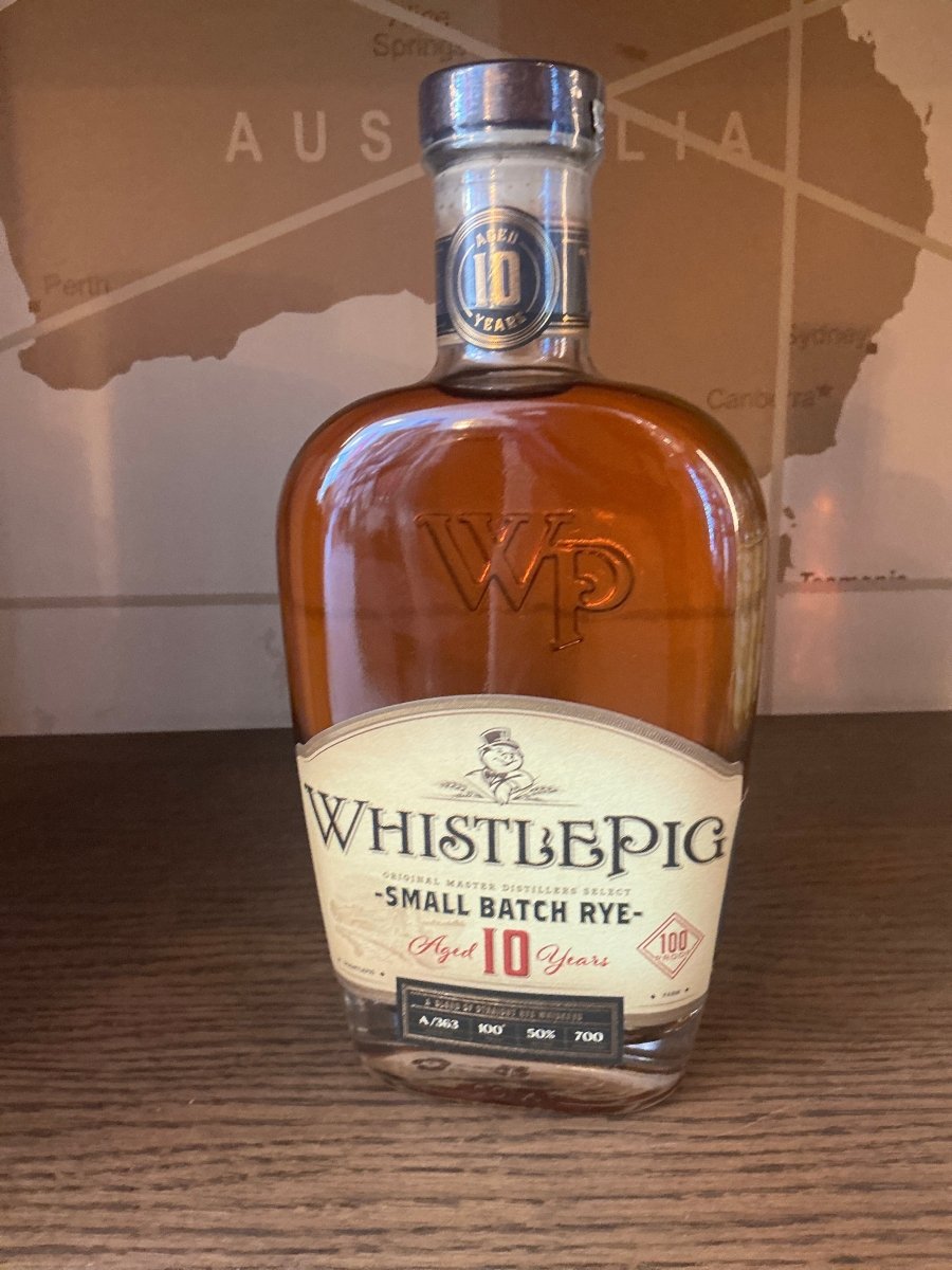 WhistlePig Small Batch Rye Whiskey 10 Year Old 700ml – 50% ABV – American straight rye whiskey