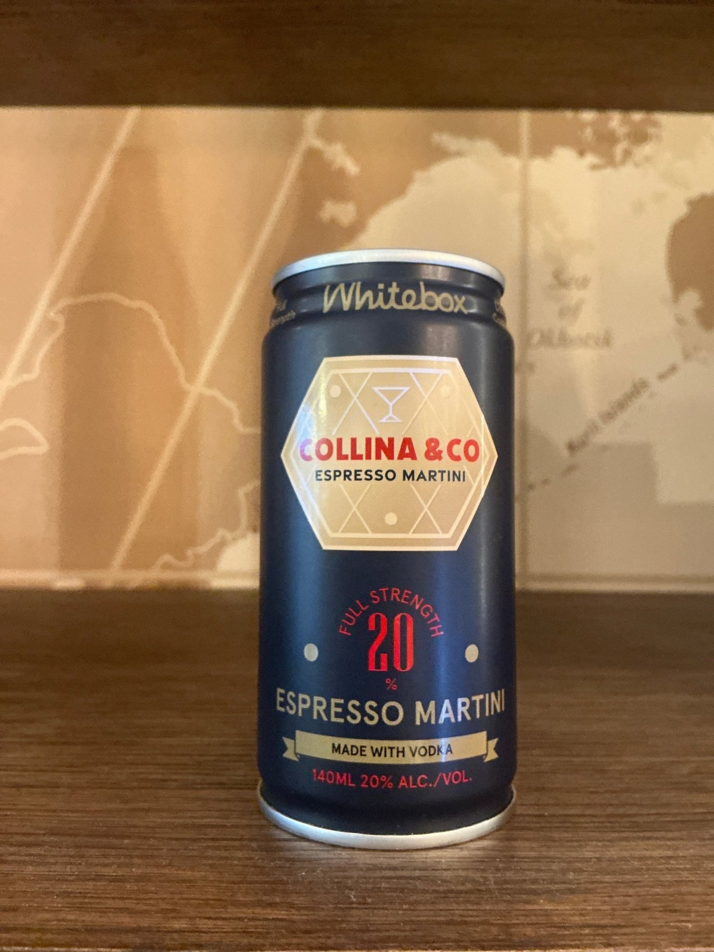 Whitebox Espresso Martini 100ml can – ready to drink cocktail with real espresso, vodka and coffee liqueur, rich and aromatic