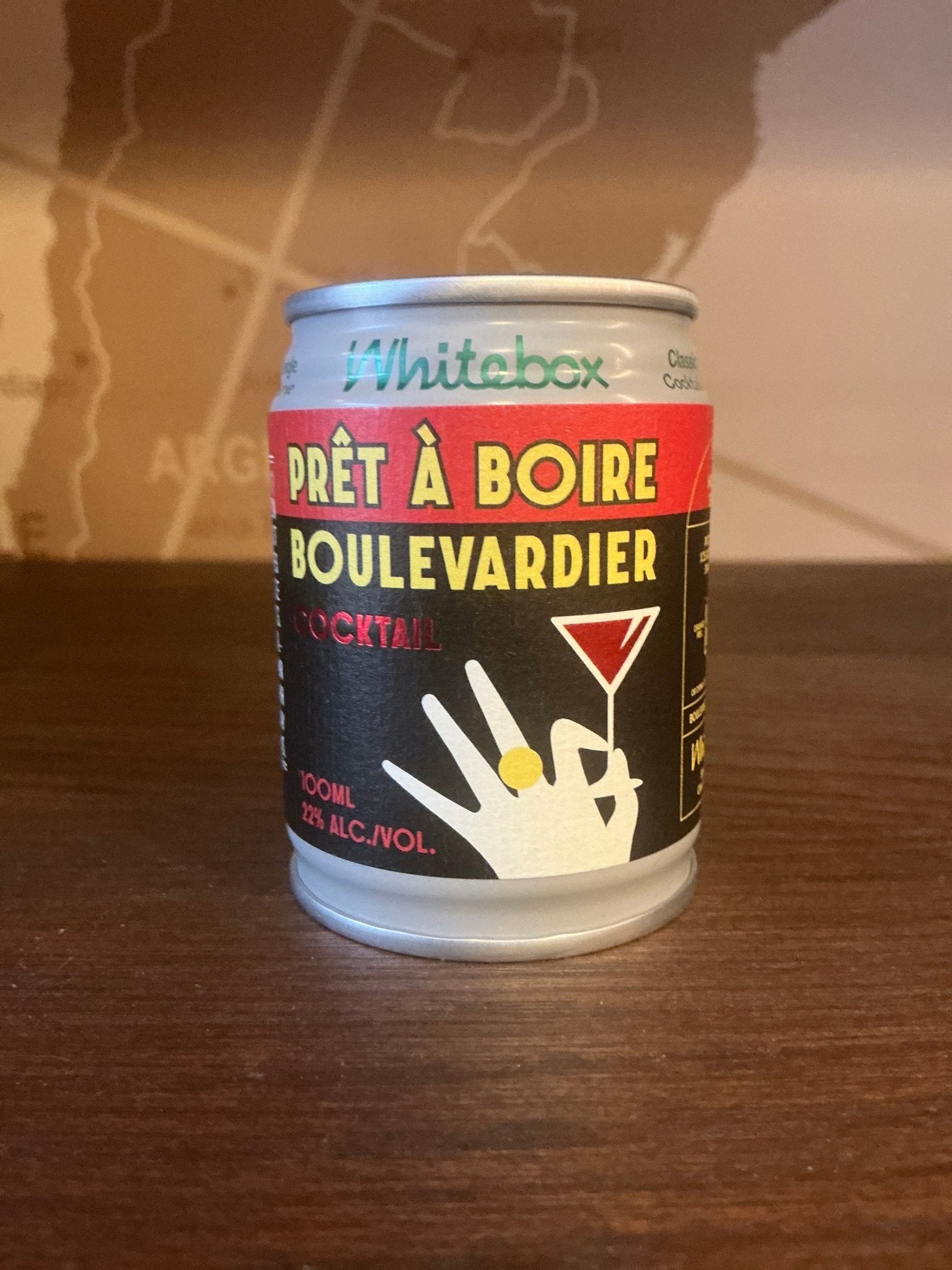 Whitebox Prêt à Boire Boulevardier 100ml can – 22% ABV ready to drink cocktail with Bourbon, Sweet Vermouth and Italian Bitter, Great Taste Award 2023