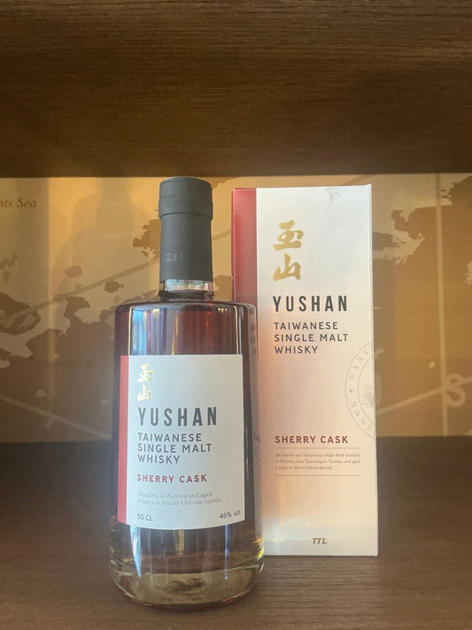 Yushan Taiwanese Single Malt Whisky Sherry Cask 60cl bottle with gift box, 46% vol